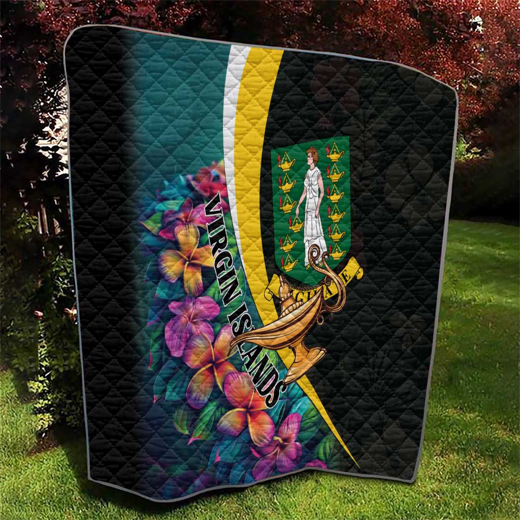 British Virgin Islands Tropical Quilt Curve Style
