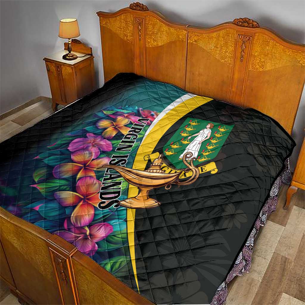 British Virgin Islands Tropical Quilt Curve Style