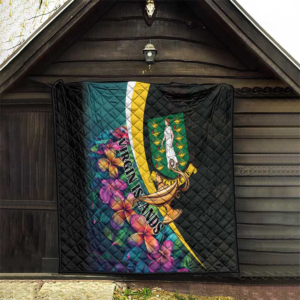 British Virgin Islands Tropical Quilt Curve Style
