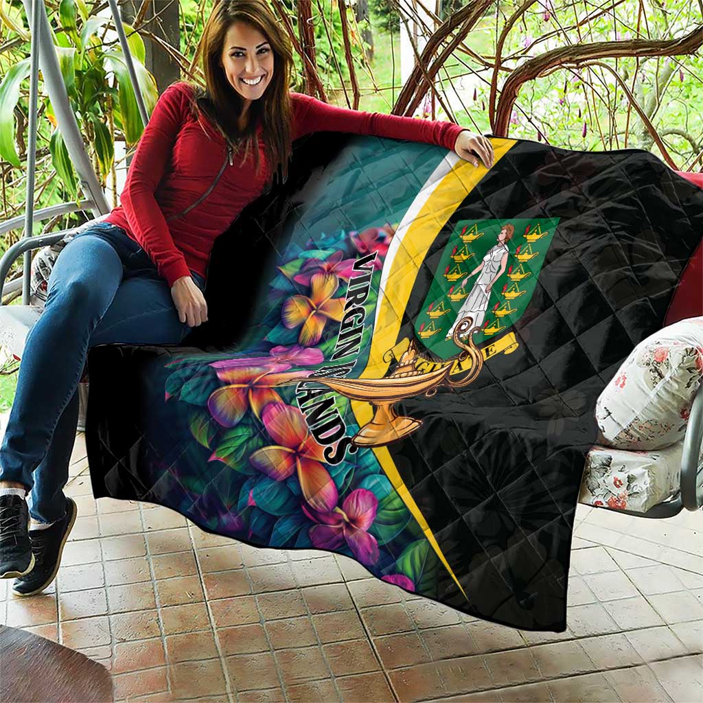 British Virgin Islands Tropical Quilt Curve Style