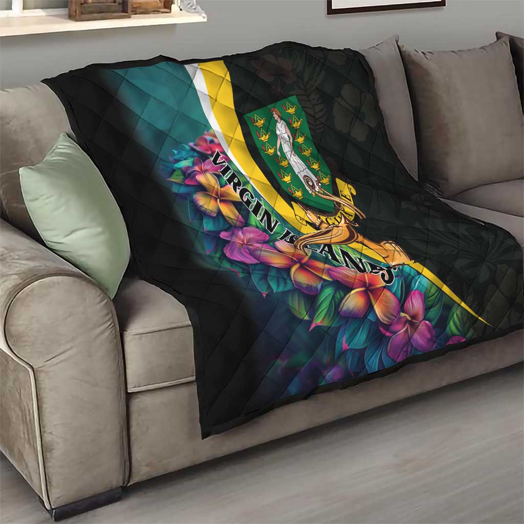 British Virgin Islands Tropical Quilt Curve Style