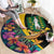 British Virgin Islands Tropical Round Carpet Curve Style