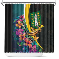 British Virgin Islands Tropical Shower Curtain Curve Style