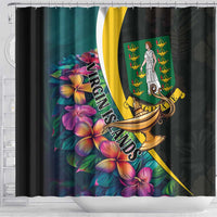British Virgin Islands Tropical Shower Curtain Curve Style