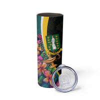 Personalised British Virgin Islands Tropical Skinny Tumbler Curve Style