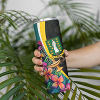 Personalised British Virgin Islands Tropical Skinny Tumbler Curve Style