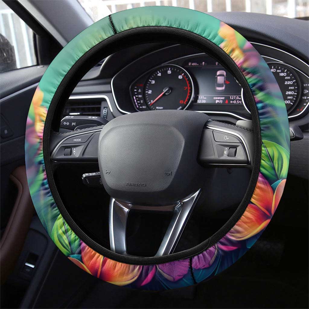 British Virgin Islands Tropical Steering Wheel Cover Curve Style