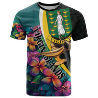 Personalised British Virgin Islands Tropical T Shirt Curve Style