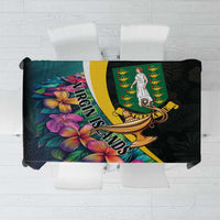 British Virgin Islands Tropical Tablecloth Curve Style