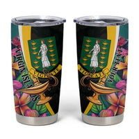 Personalised British Virgin Islands Tropical Tumbler Cup Curve Style