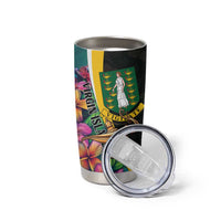 Personalised British Virgin Islands Tropical Tumbler Cup Curve Style