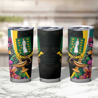 Personalised British Virgin Islands Tropical Tumbler Cup Curve Style