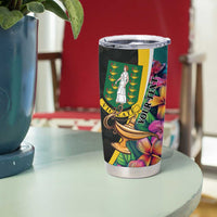 Personalised British Virgin Islands Tropical Tumbler Cup Curve Style