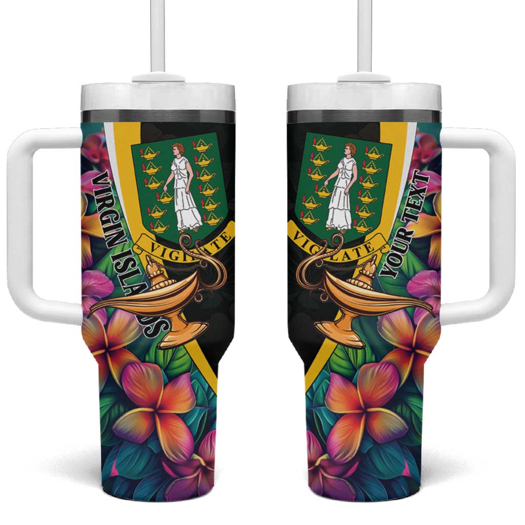 Personalised British Virgin Islands Tropical Tumbler With Handle Curve Style