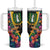 Personalised British Virgin Islands Tropical Tumbler With Handle Curve Style