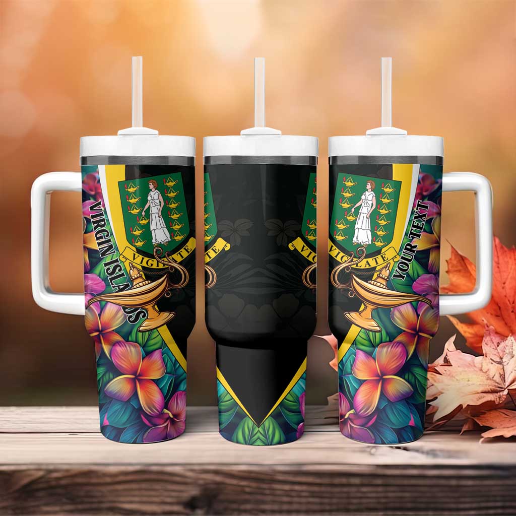 Personalised British Virgin Islands Tropical Tumbler With Handle Curve Style