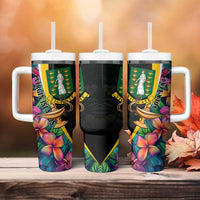 Personalised British Virgin Islands Tropical Tumbler With Handle Curve Style