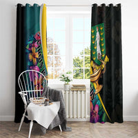 British Virgin Islands Tropical Window Curtain Curve Style