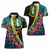 Personalised British Virgin Islands Tropical Women Polo Shirt Curve Style