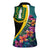Personalised British Virgin Islands Tropical Women Sleeveless Polo Shirt Curve Style