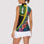 Personalised British Virgin Islands Tropical Women Sleeveless Polo Shirt Curve Style