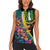 Personalised British Virgin Islands Tropical Women Sleeveless Polo Shirt Curve Style
