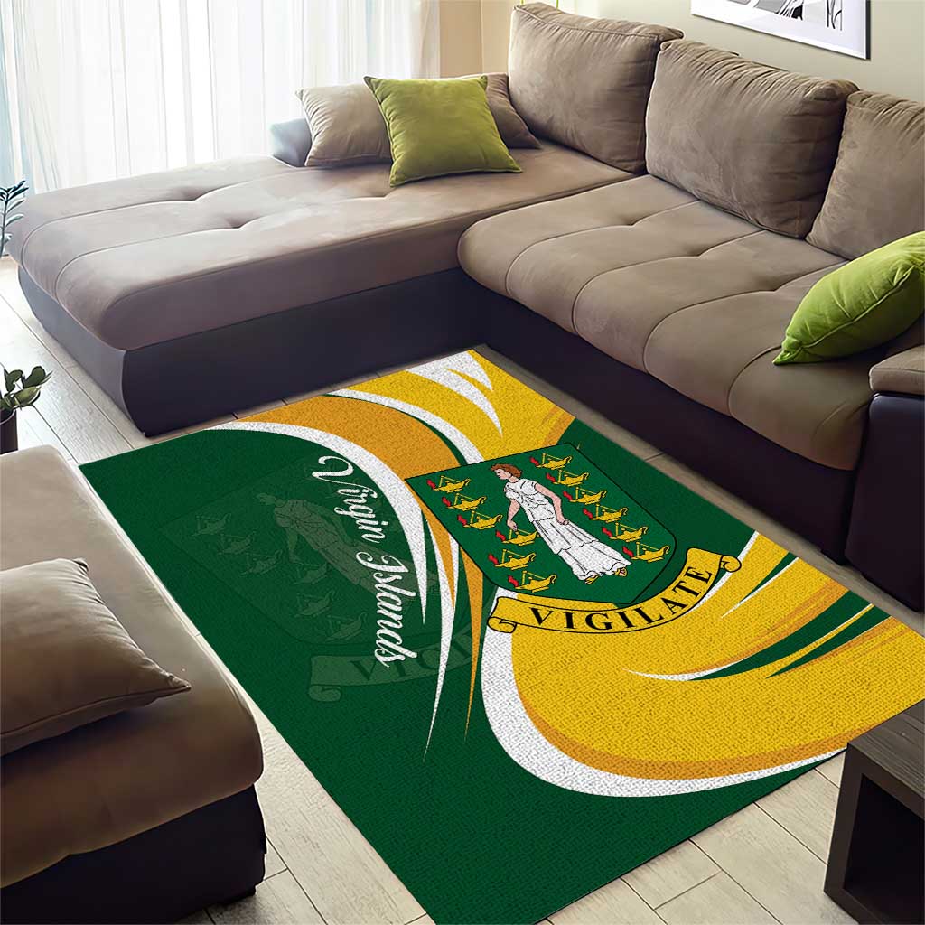 British Virgin Islands Area Rug Vigilate Flag Color