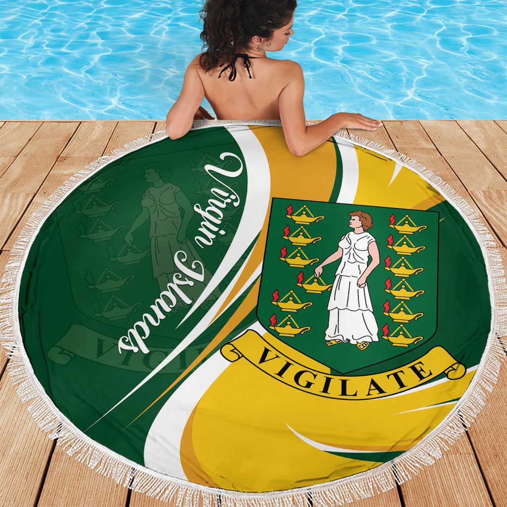 British Virgin Islands Beach Blanket Vigilate Flag Color