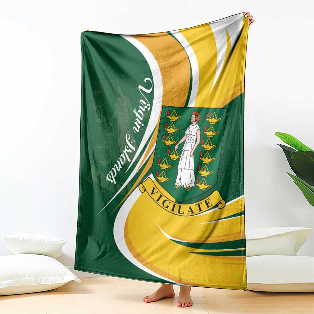 British Virgin Islands Blanket Vigilate Flag Color