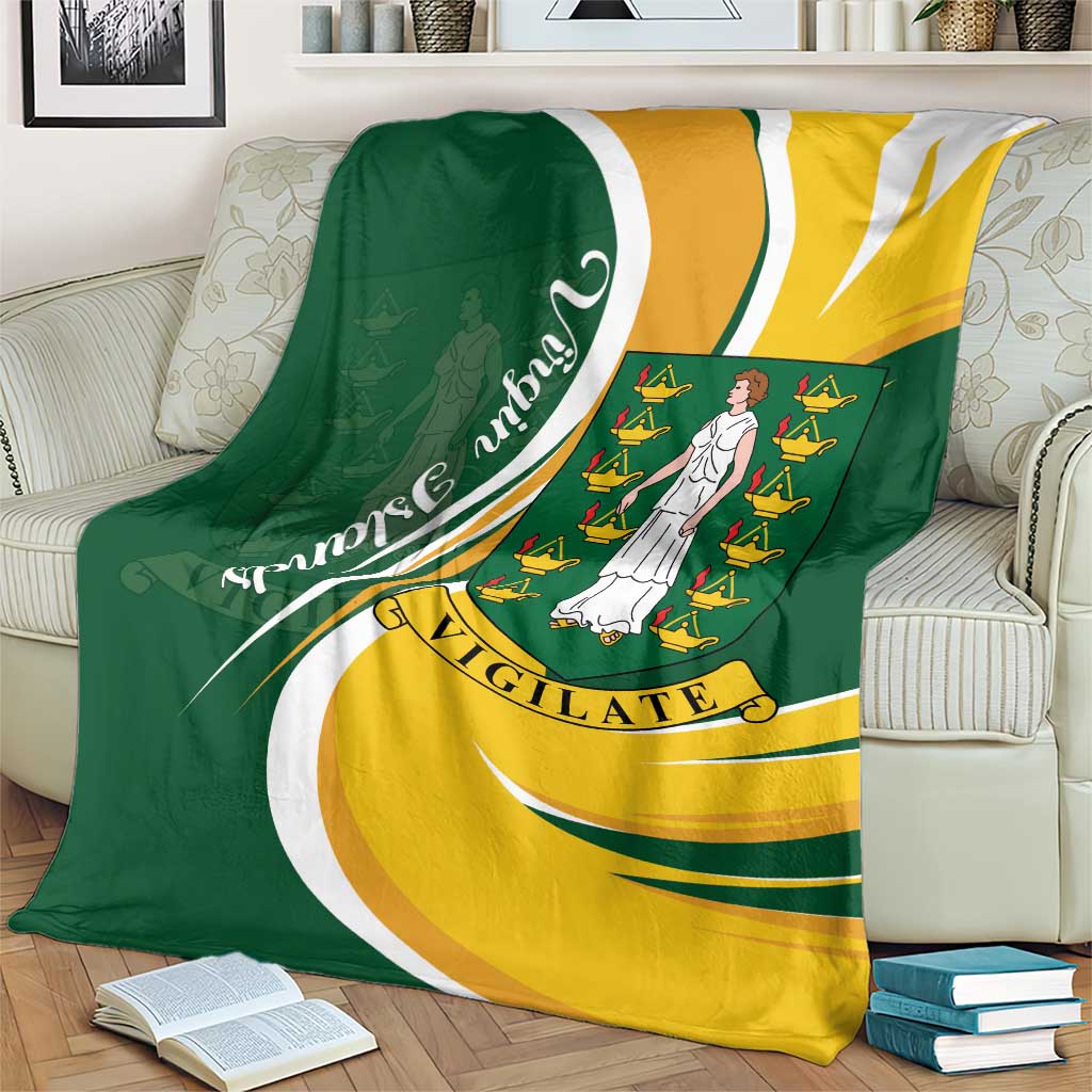 British Virgin Islands Blanket Vigilate Flag Color