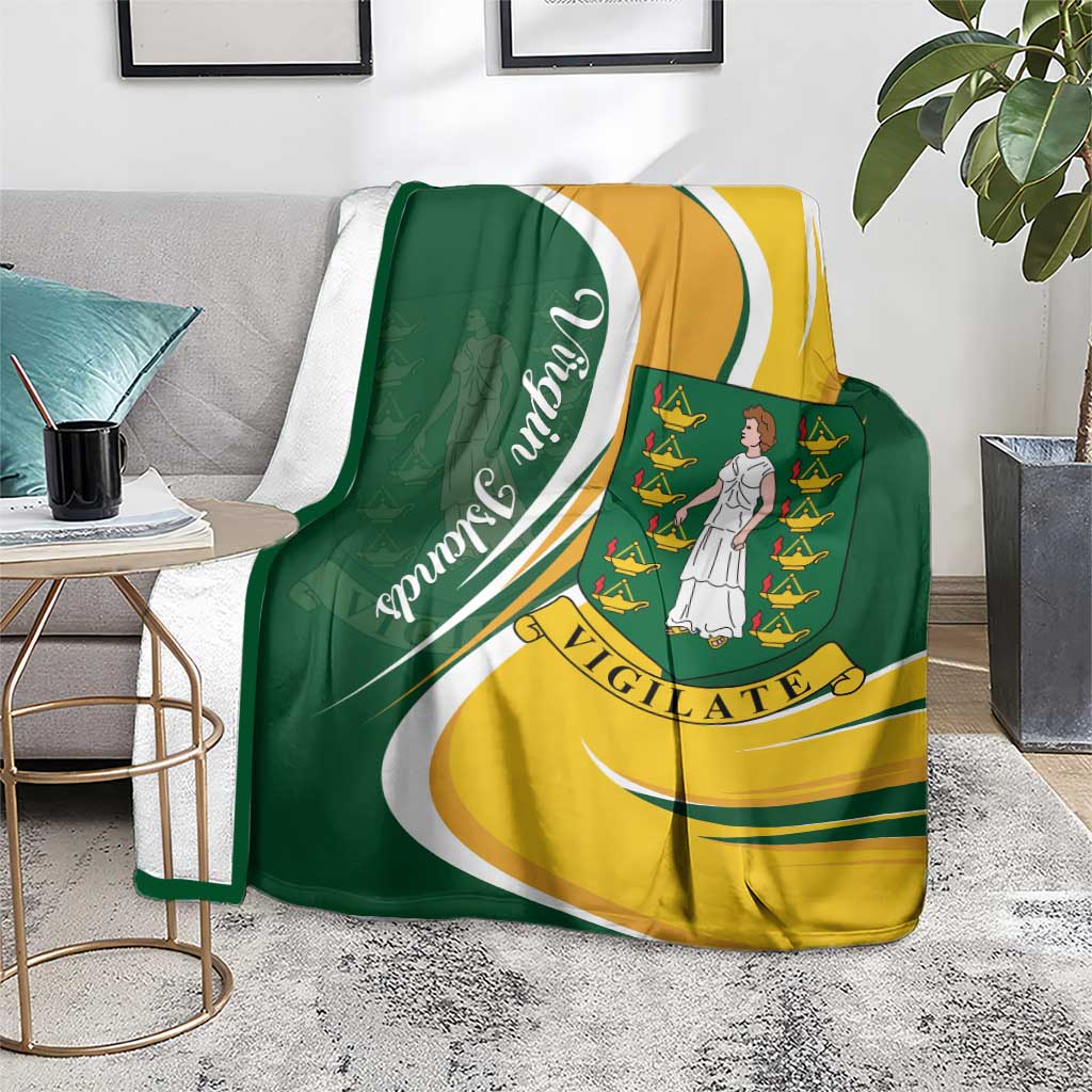 British Virgin Islands Blanket Vigilate Flag Color