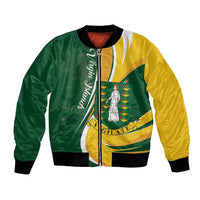 Personalised British Virgin Islands Bomber Jacket Vigilate Flag Color