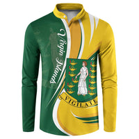 Personalised British Virgin Islands Button Sweatshirt Vigilate Flag Color