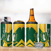 Personalised British Virgin Islands 4 in 1 Can Cooler Tumbler Vigilate Flag Color