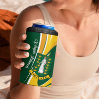 Personalised British Virgin Islands 4 in 1 Can Cooler Tumbler Vigilate Flag Color