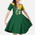 Personalised British Virgin Islands Family Matching Mermaid Dress and Hawaiian Shirt Vigilate Flag Color