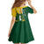 Personalised British Virgin Islands Family Matching Mermaid Dress and Hawaiian Shirt Vigilate Flag Color
