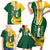 Personalised British Virgin Islands Family Matching Short Sleeve Bodycon Dress and Hawaiian Shirt Vigilate Flag Color