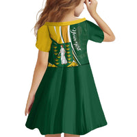 Personalised British Virgin Islands Family Matching Summer Maxi Dress and Hawaiian Shirt Vigilate Flag Color