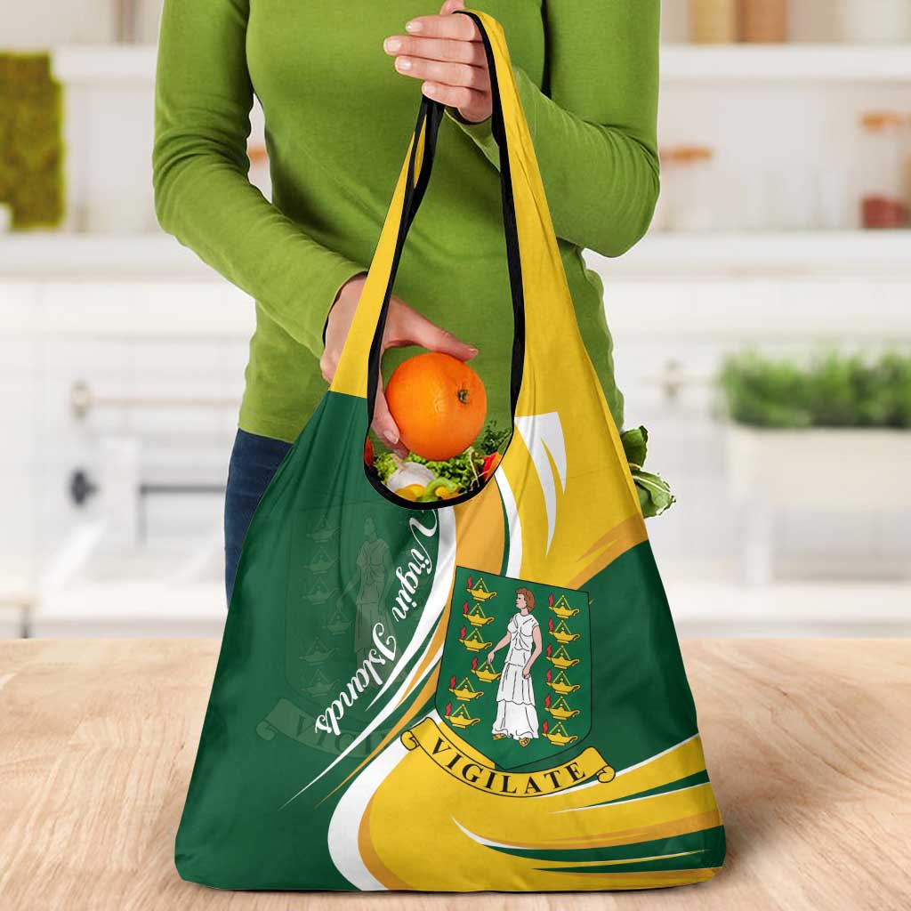 British Virgin Islands Grocery Bag Vigilate Flag Color