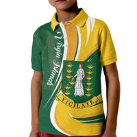 Personalised British Virgin Islands Kid Polo Shirt Vigilate Flag Color