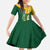 Personalised British Virgin Islands Kid Short Sleeve Dress Vigilate Flag Color