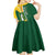 Personalised British Virgin Islands Kid Short Sleeve Dress Vigilate Flag Color