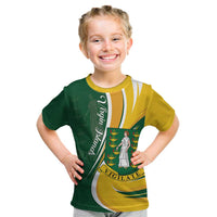Personalised British Virgin Islands Kid T Shirt Vigilate Flag Color