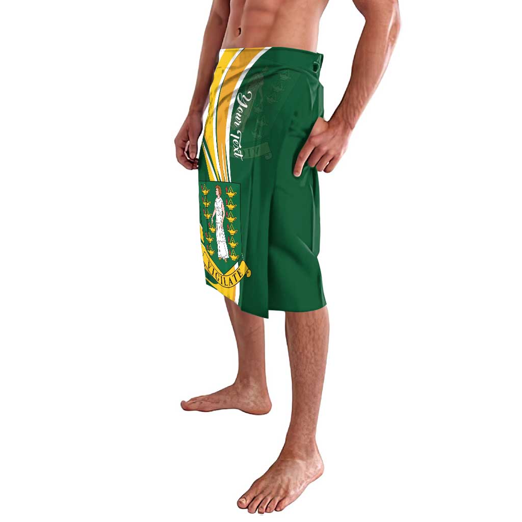Personalised British Virgin Islands Lavalava Vigilate Flag Color