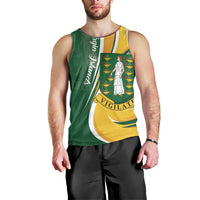Personalised British Virgin Islands Men Tank Top Vigilate Flag Color
