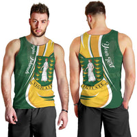 Personalised British Virgin Islands Men Tank Top Vigilate Flag Color