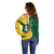 Personalised British Virgin Islands Off Shoulder Sweater Vigilate Flag Color