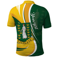 Personalised British Virgin Islands Polo Shirt Vigilate Flag Color