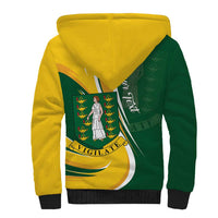 Personalised British Virgin Islands Sherpa Hoodie Vigilate Flag Color